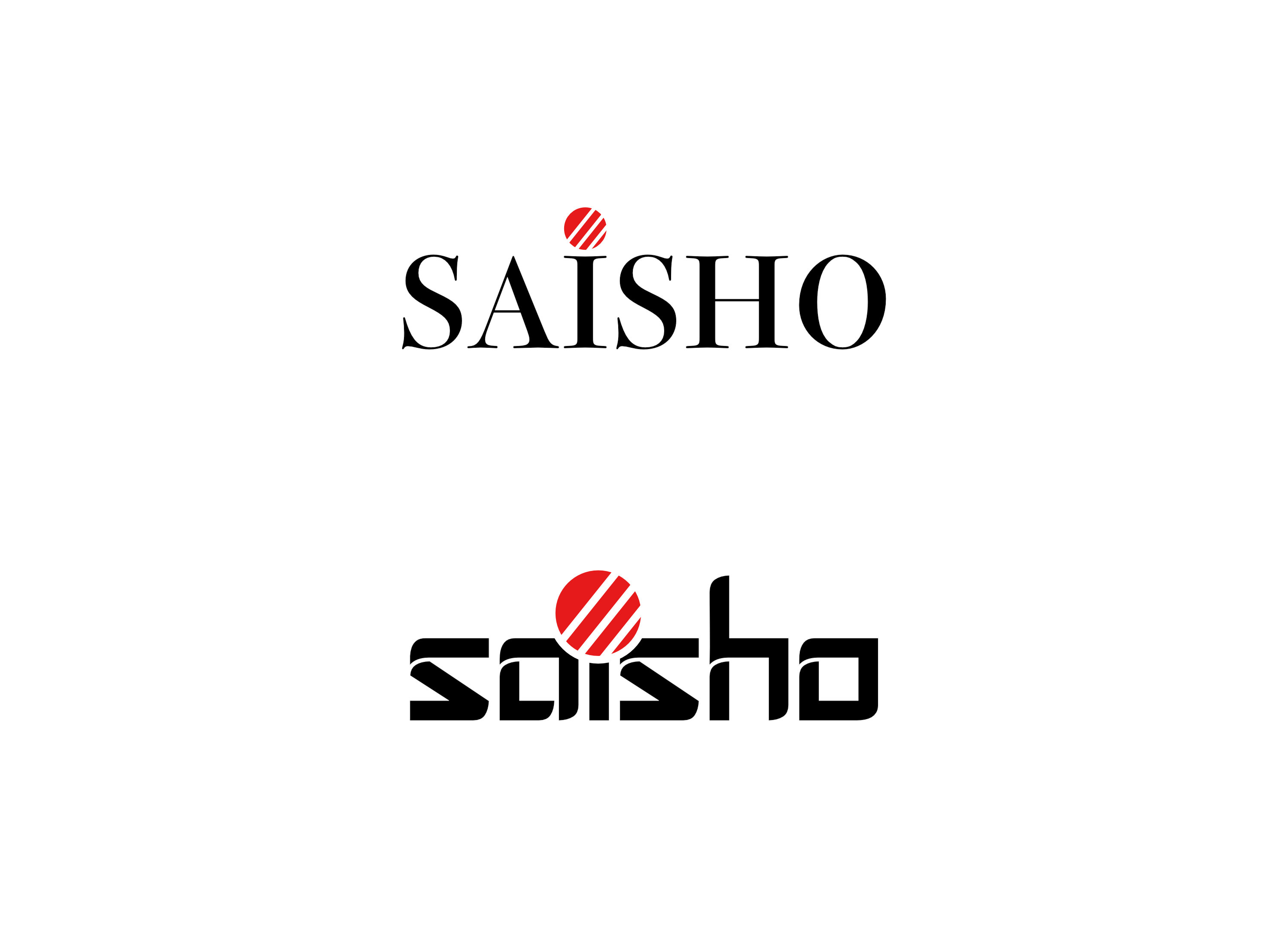 The two logos as used by Saisho Co.